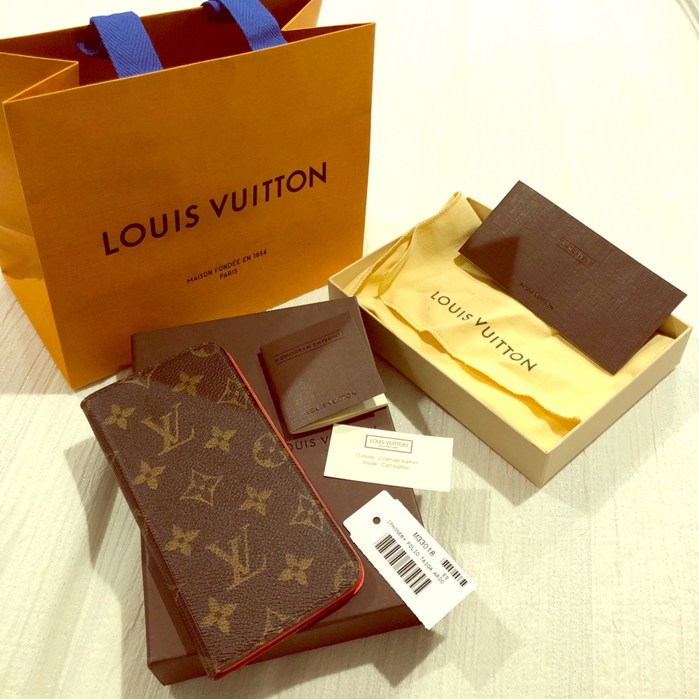 Louis Vuitton IPhone 6+ folio case good condition